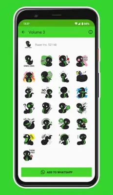 Razer Stickers android App screenshot 0